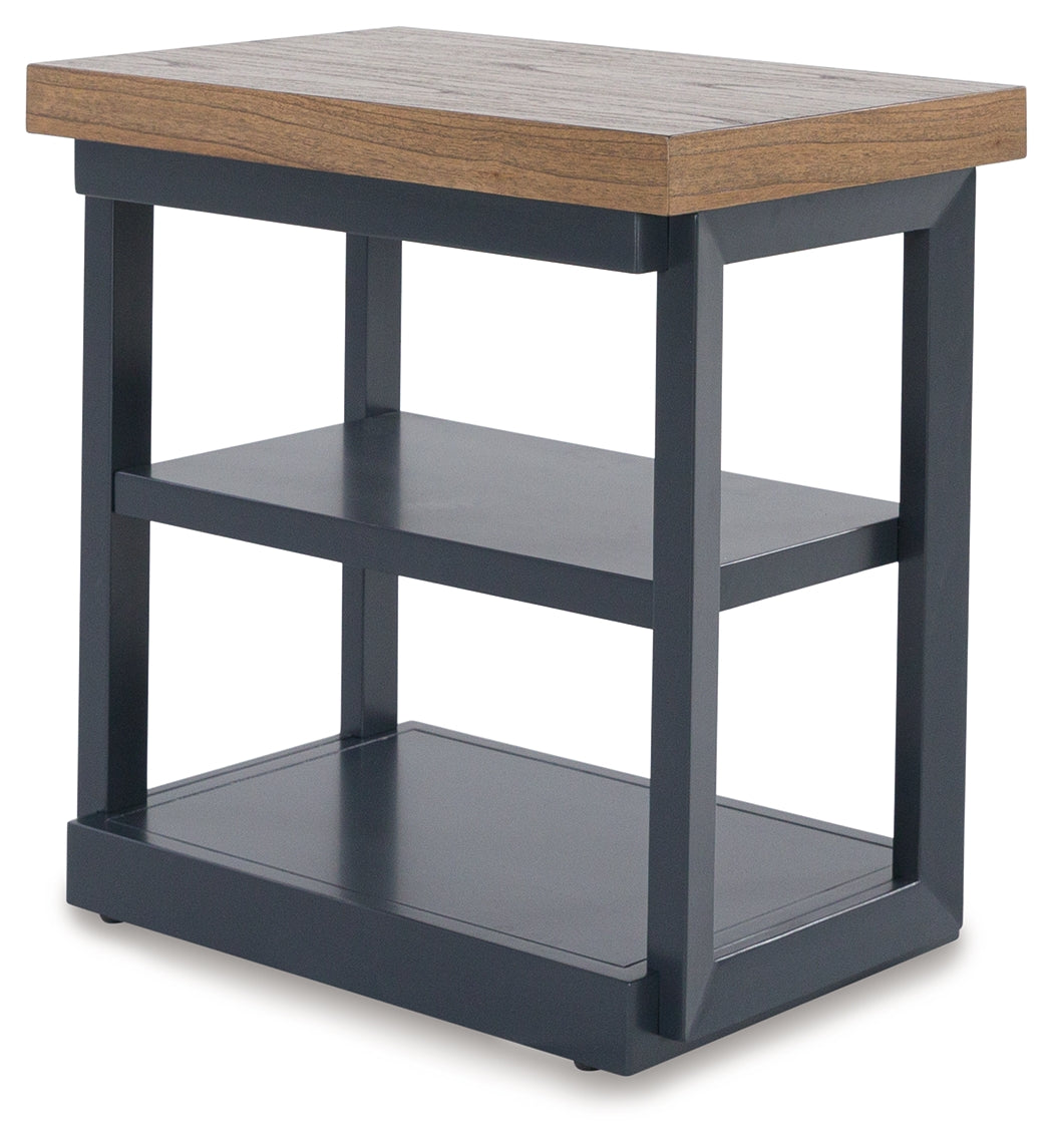 Close-up view of Landocken coffee table caster detail