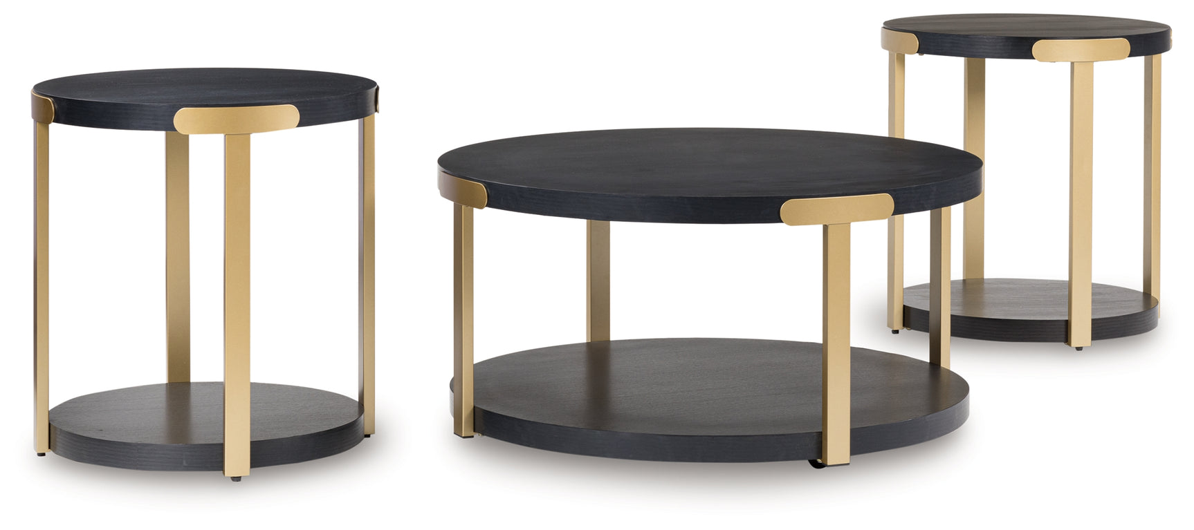 Shylore coffee table angle view with casters