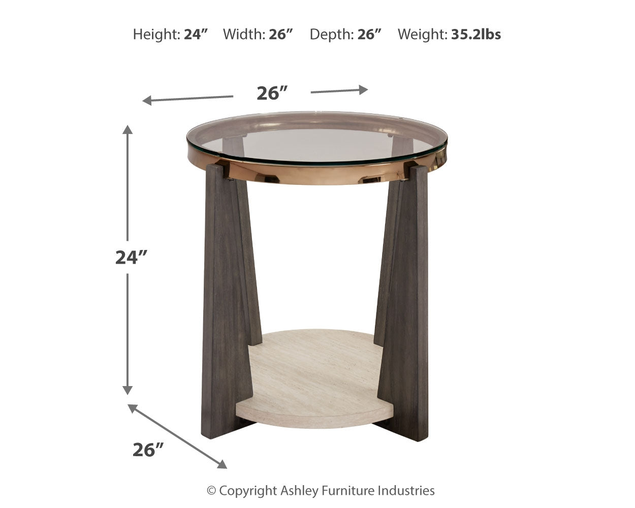 Frazwa coffee and end tables set side by side