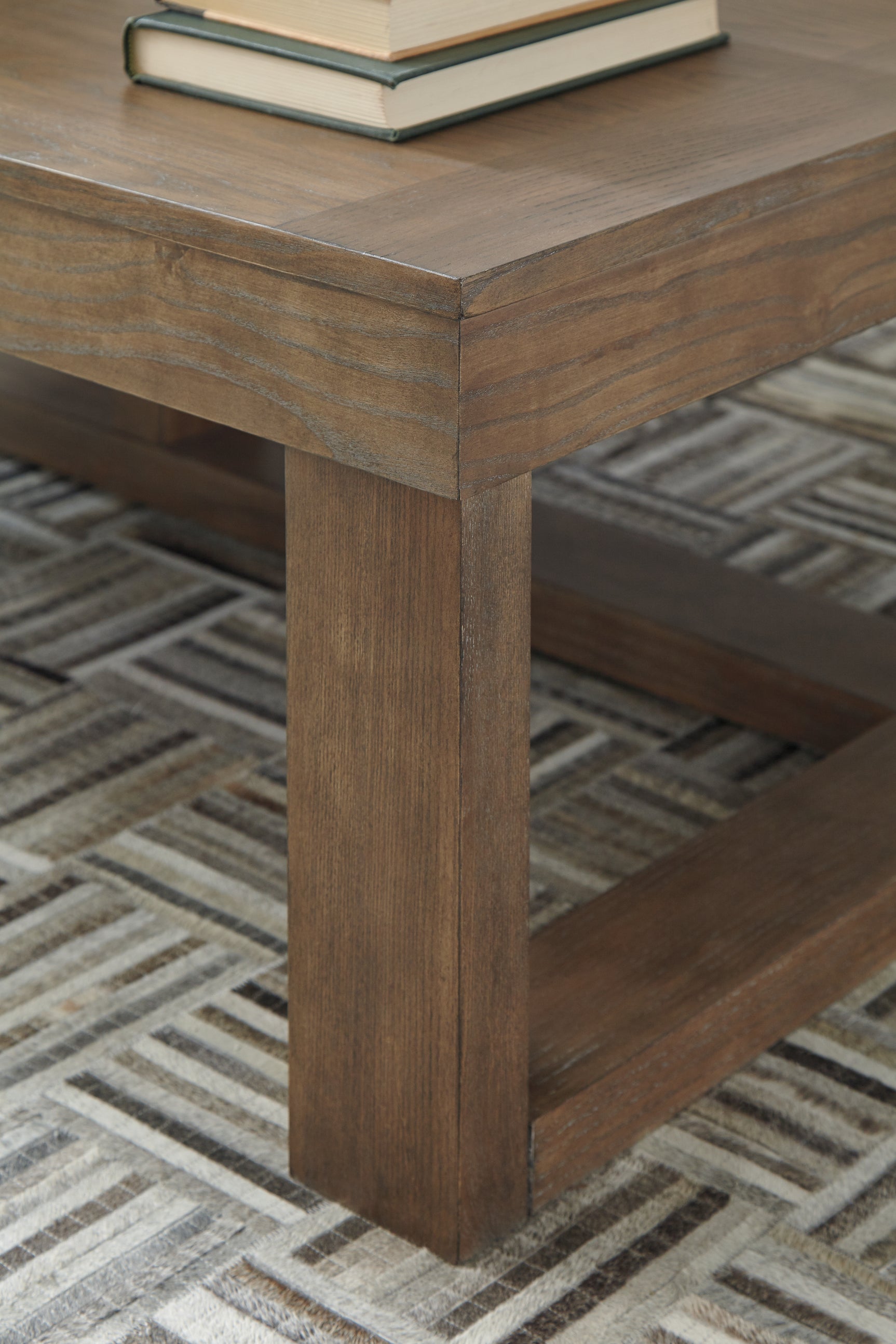 Cariton gray coffee table and end table set in living room