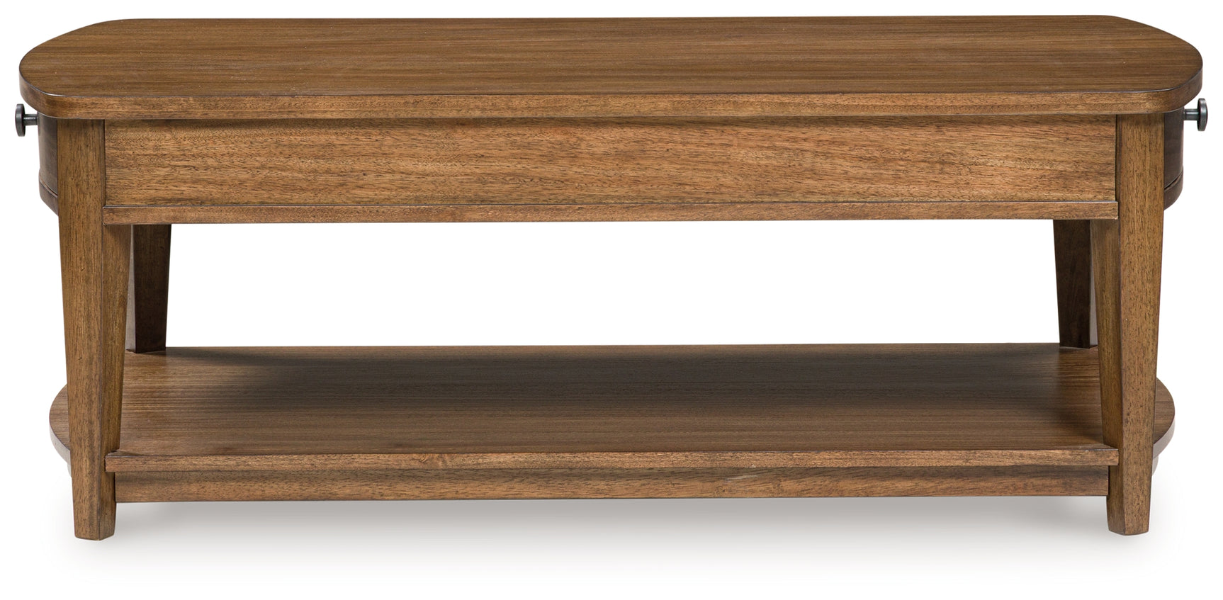 Side view of Burkbyer Brown Coffee Table