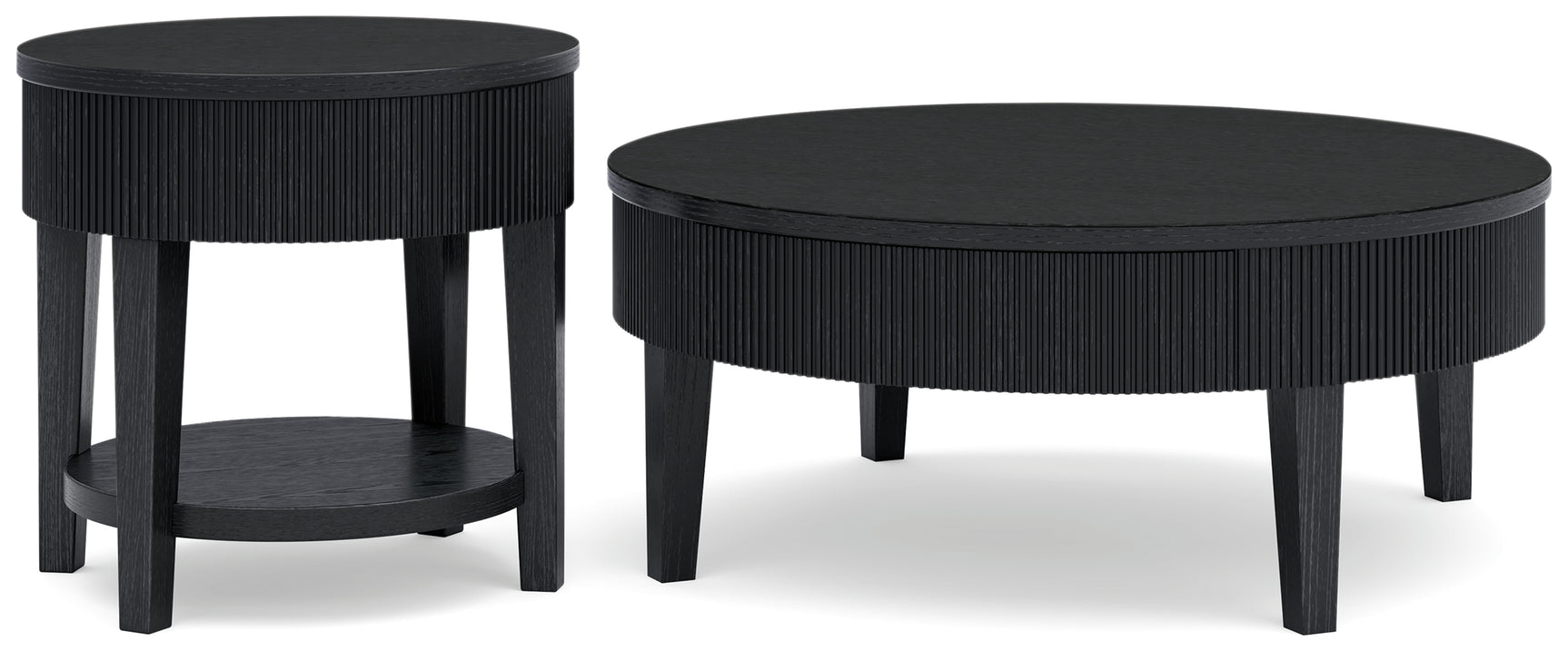 Marstream black coffee table angled shot