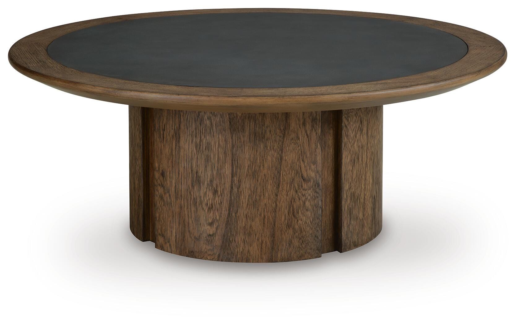 Dontayne Warm Brown Coffee Table angled view