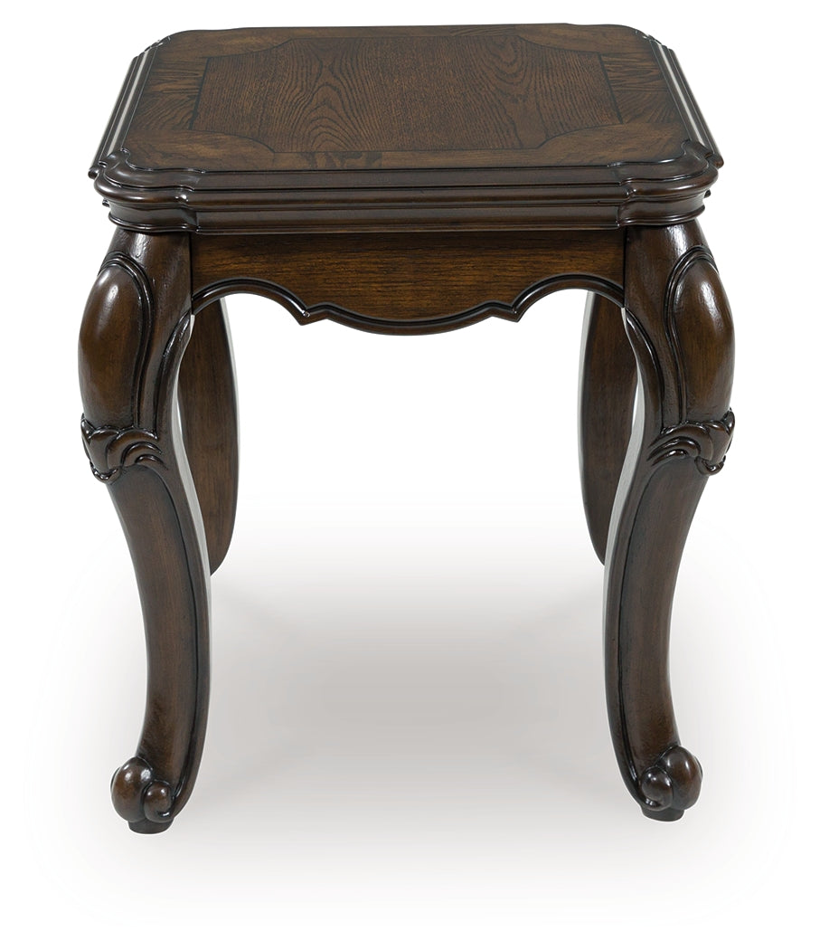 Side profile angle of Maylee end table