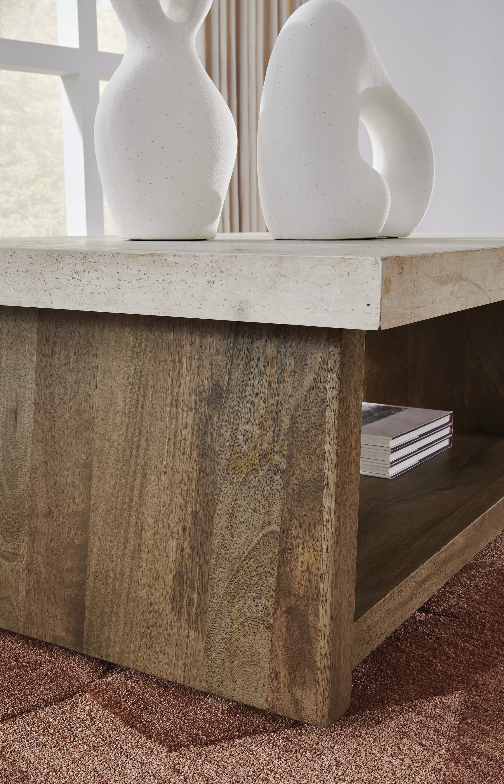 Brendalhouse Light Brown Coffee Table