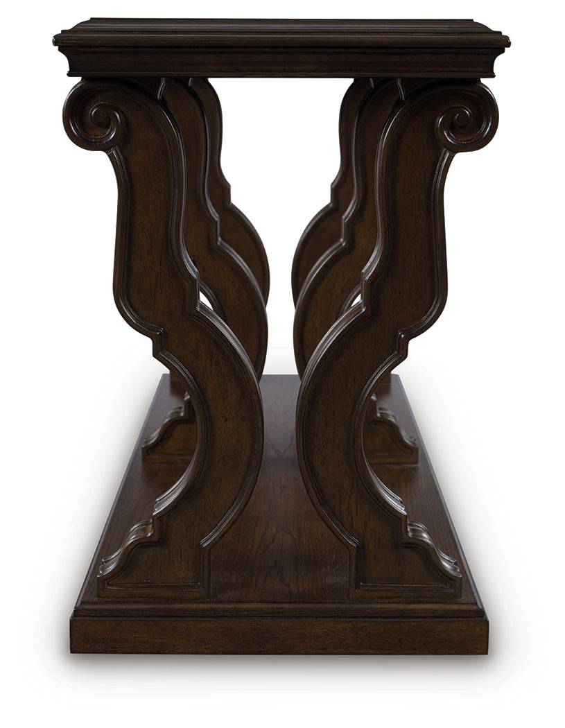 Maylee Sofa Table detailed leg scroll