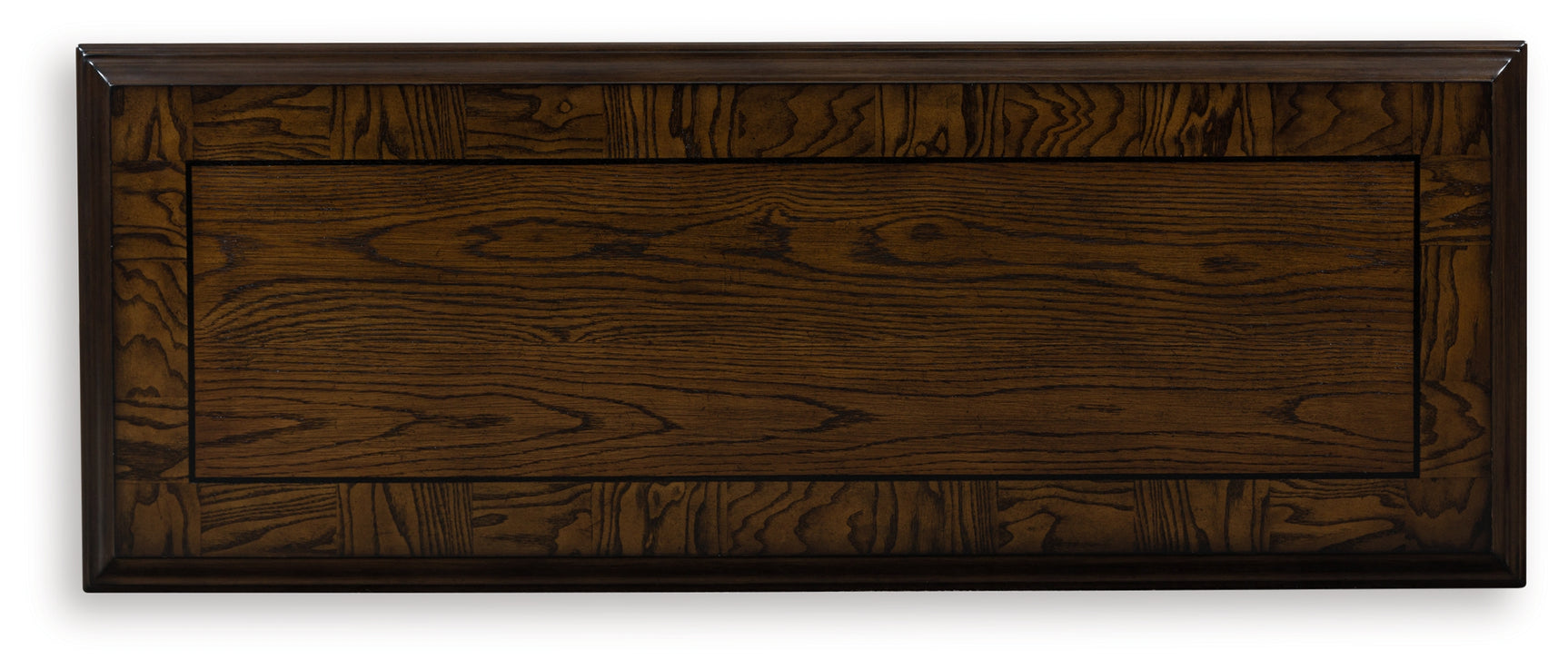 Maylee Traditional Dark Brown Sofa Table front view