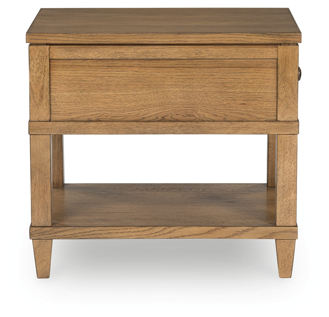 Sharlance Light Brown Coffee Table and End Table Set
