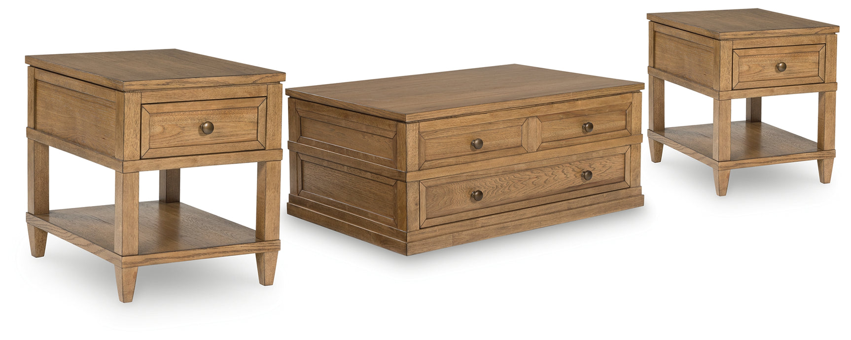 Sharlance coffee table set side angle