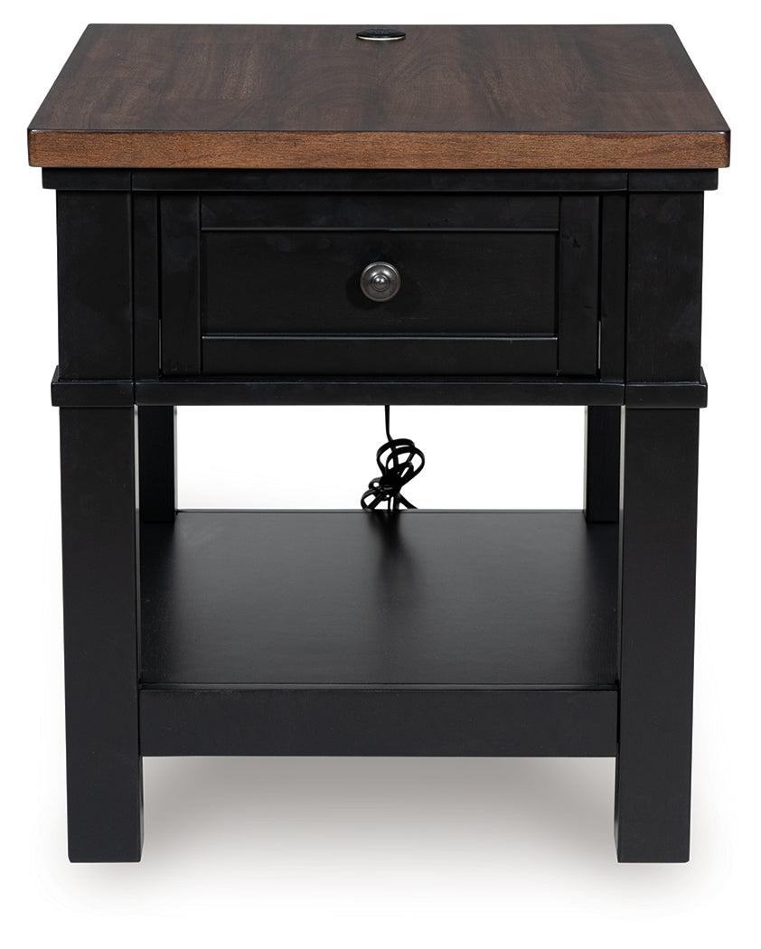Wildenauer End Table side view closed