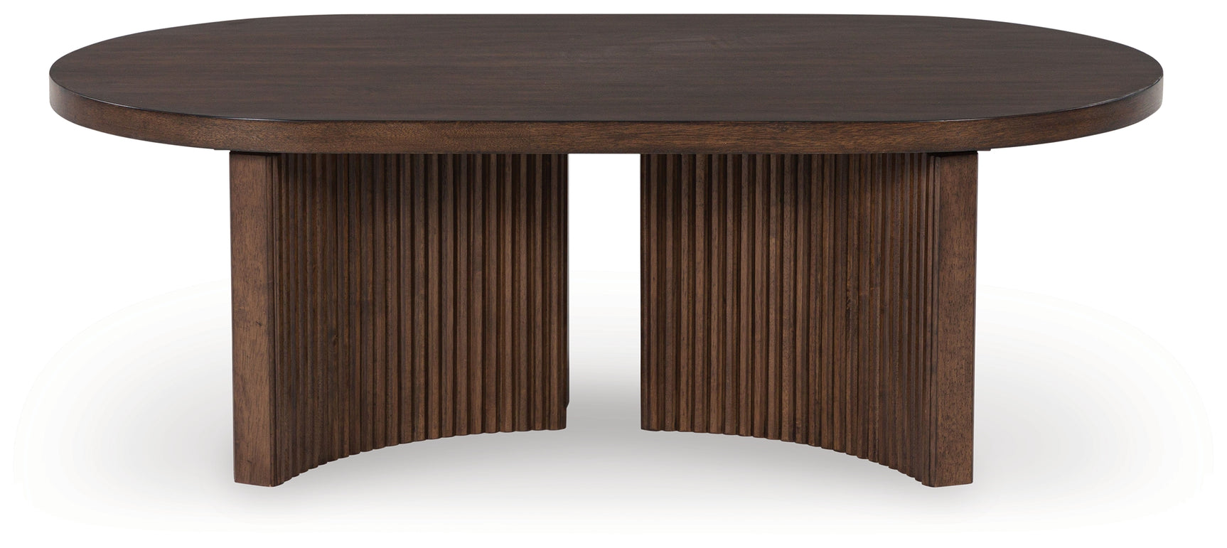 Korestone dark brown end table front view