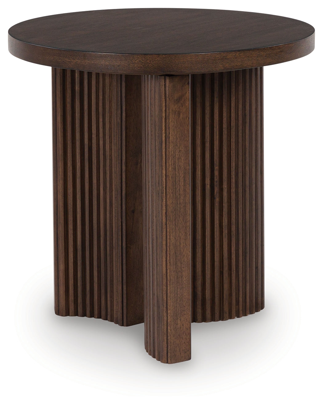 Close-up of Korestone end table tabletop