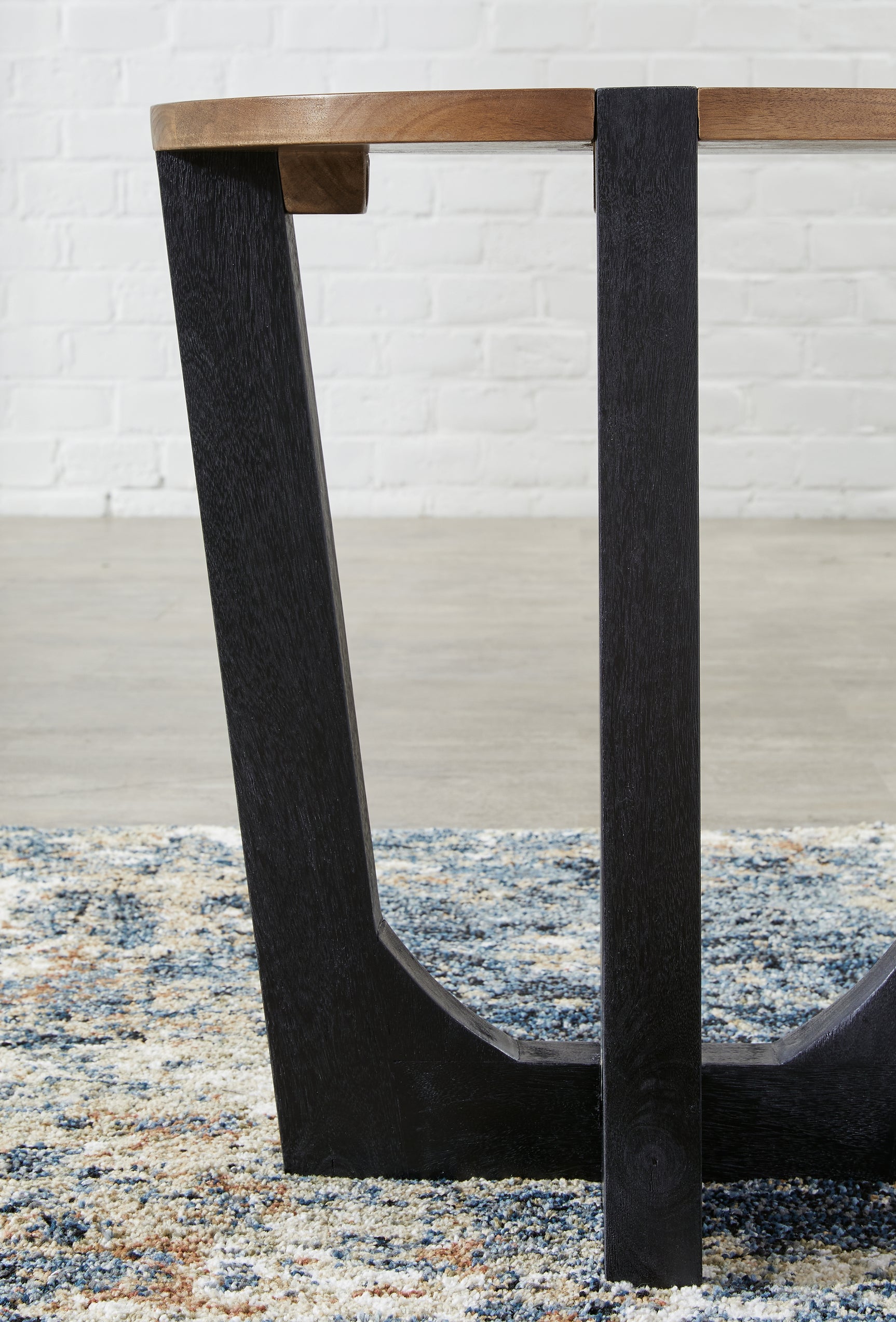 Hanneforth end table hardware detail