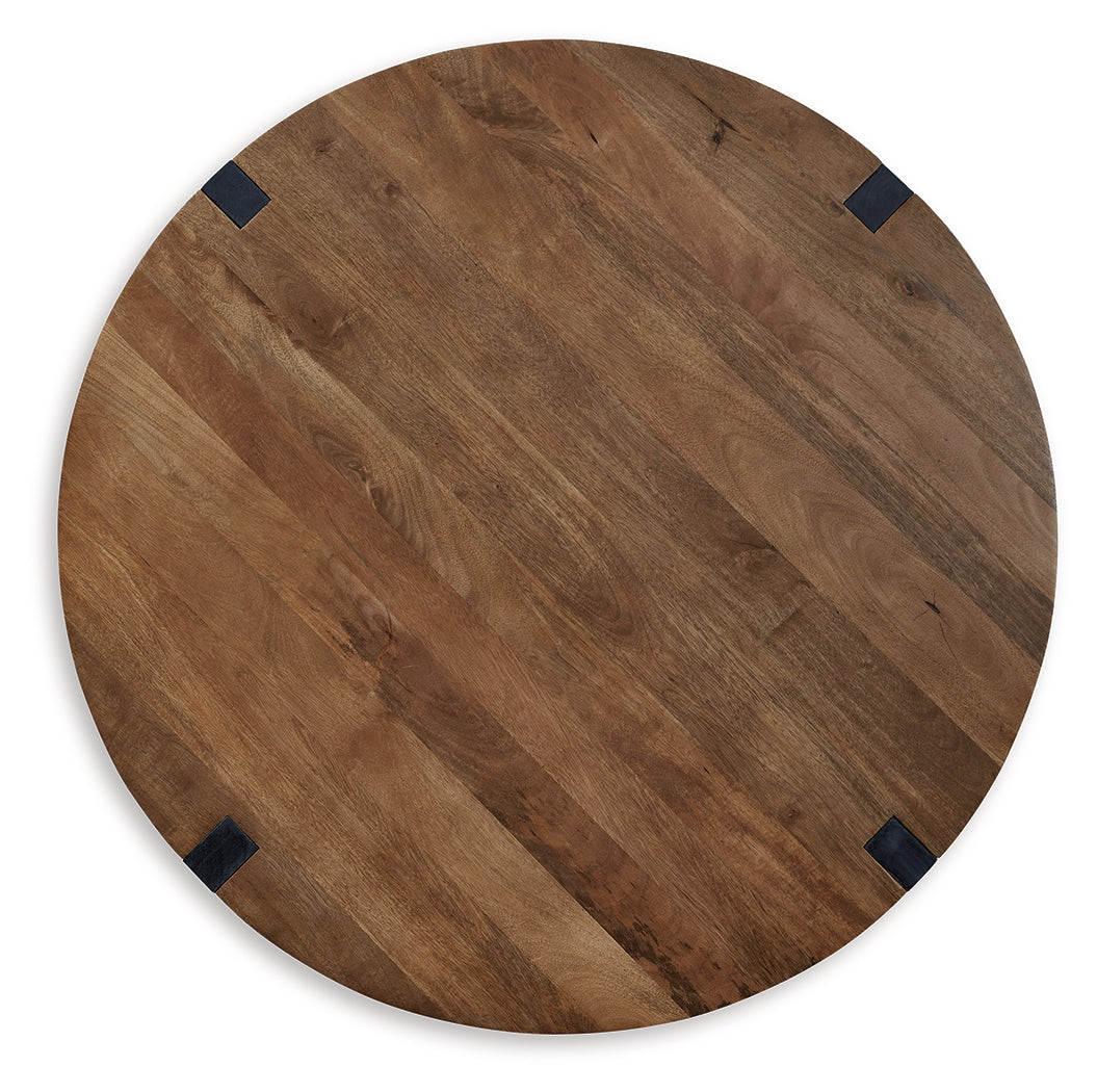 Close-up of Hanneforth Coffee Table wood grain and finish