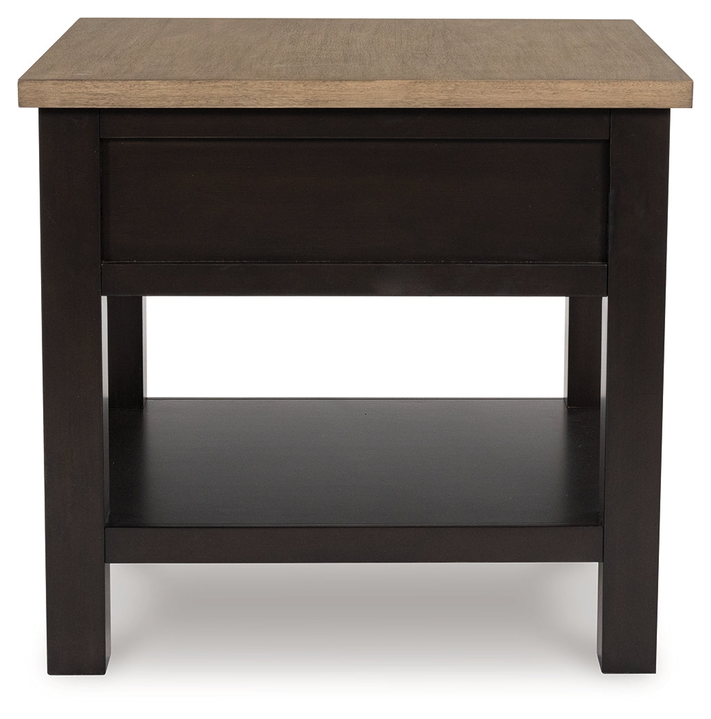 Drazmine End Table back view