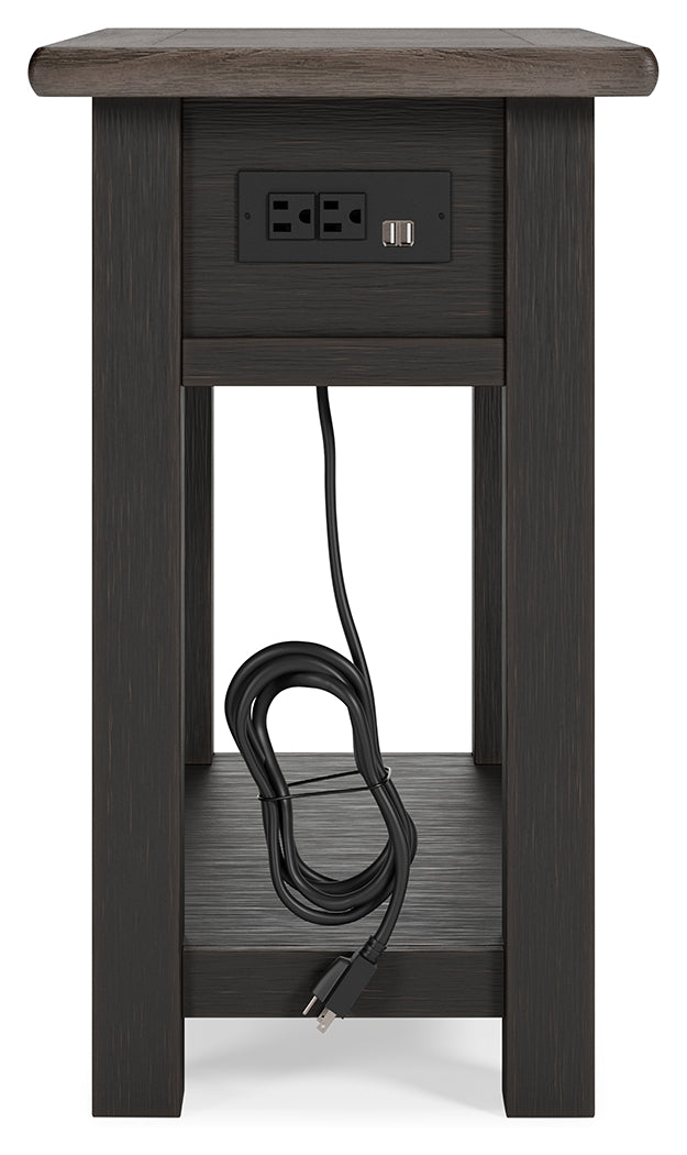Tyler Grayish Brown/Black Creek 2 End Tables