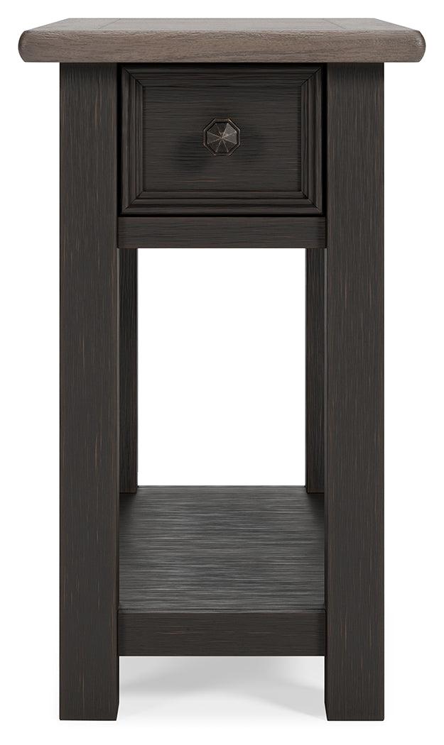 Close-up of weathered grayish brown plank top