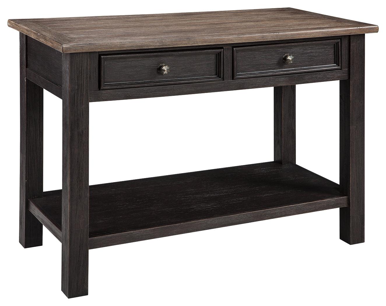 Tyler Creek Sofa Console Table angled side view