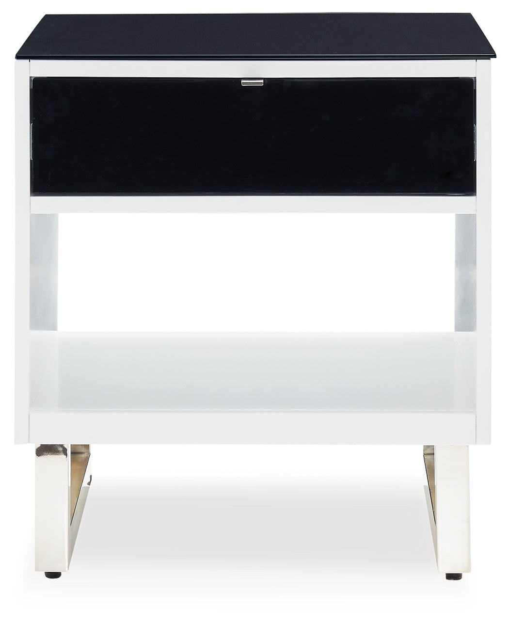Gardoni White and Black Coffee Table with 2 End Tables set view