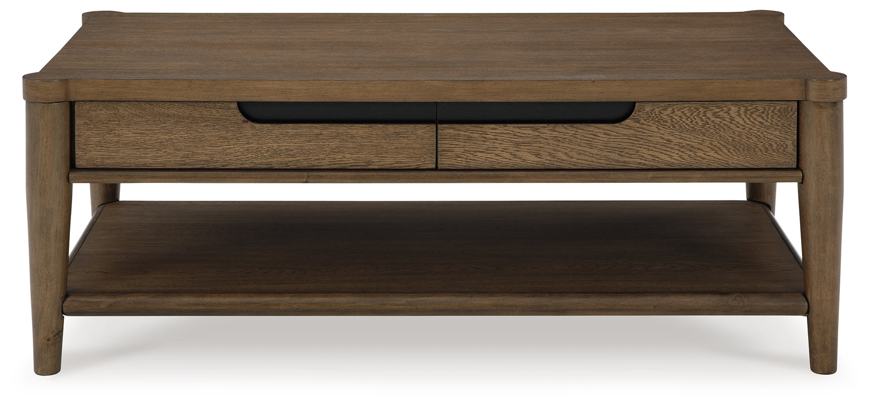 Roanhowe coffee table open drawer detail