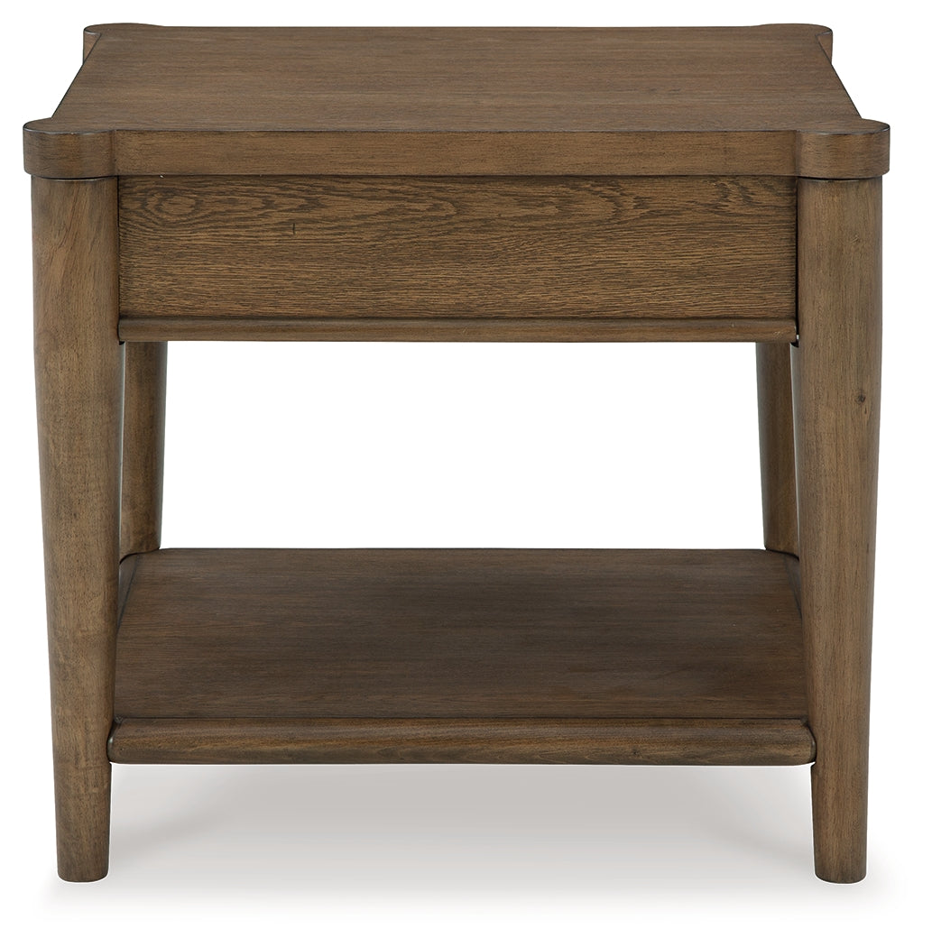 Roanhowe Brown Coffee Table and End Table Set