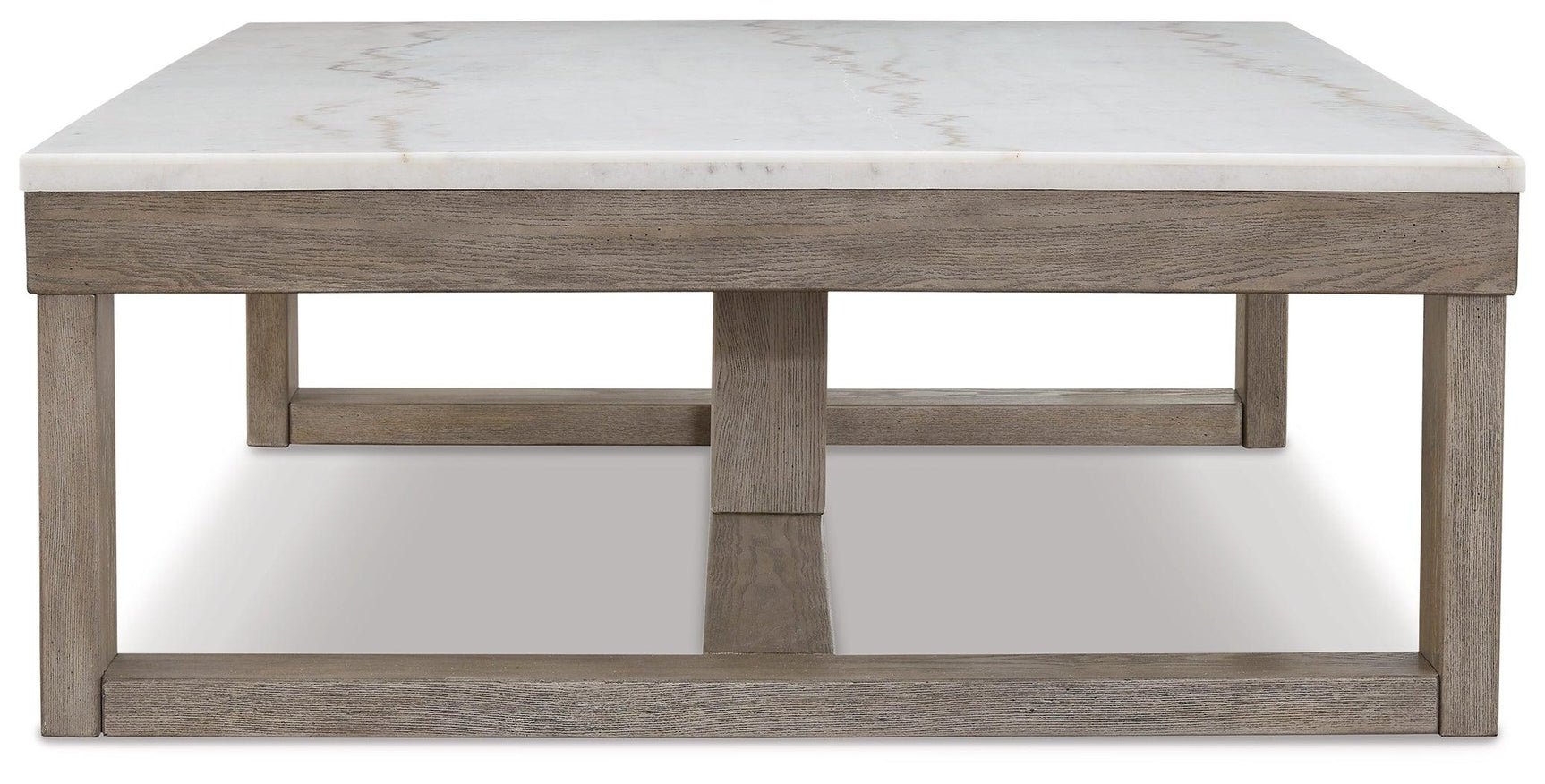 Top view of Loyaska Coffee Table highlighting natural marble pattern