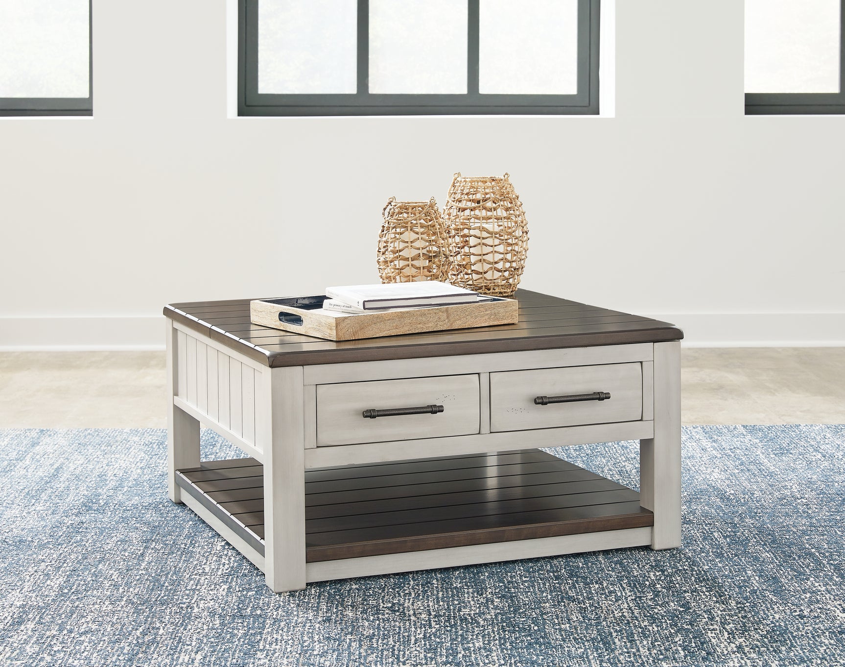 Set of coffee table with two matching end tables