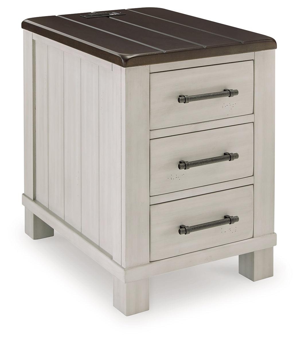 Darborn Gray/brown Chairside End Table - Ella Furniture