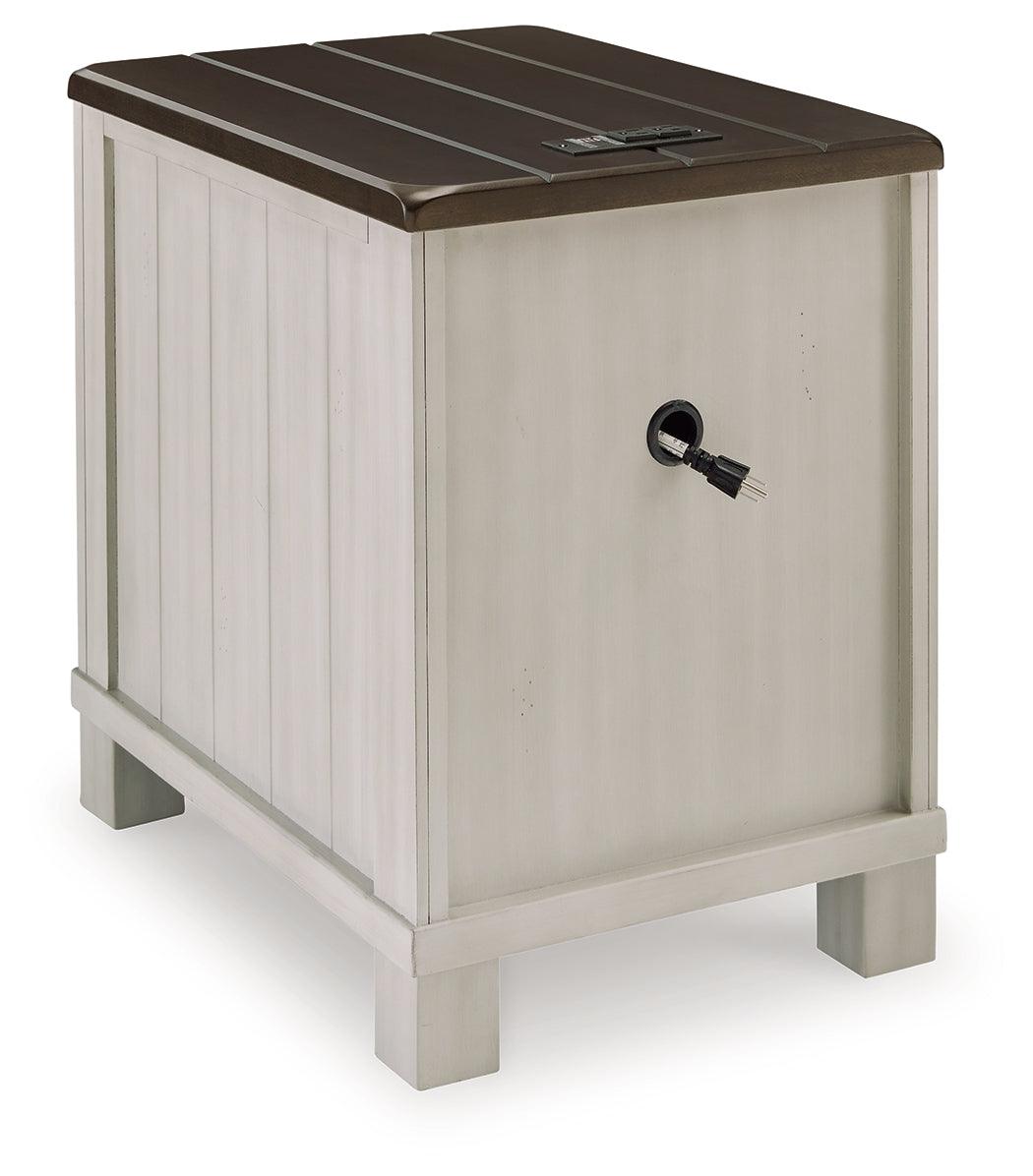 Darborn Gray/brown Chairside End Table - Ella Furniture