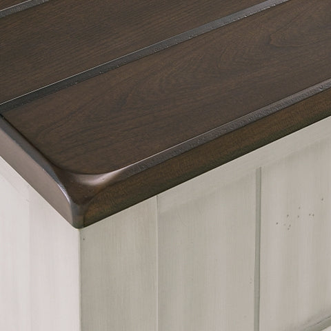 Darborn Gray and Brown Coffee Table and End Table Set