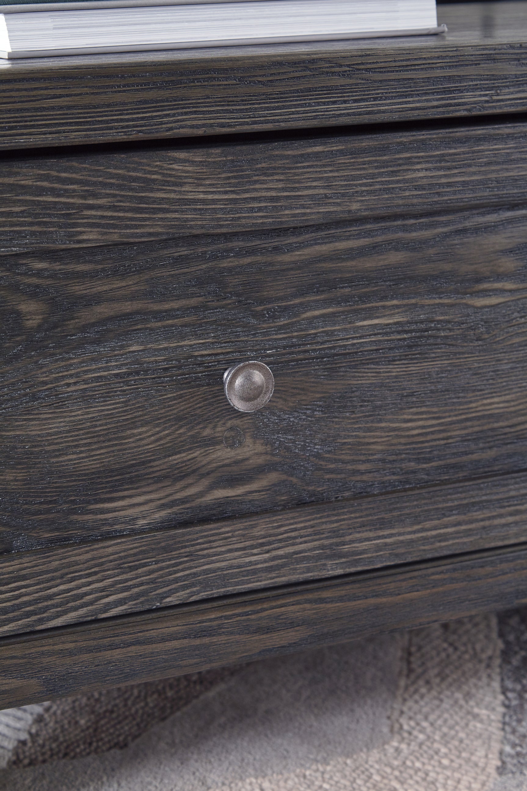 Todoe Dark Gray Coffee Table with 1 End Table