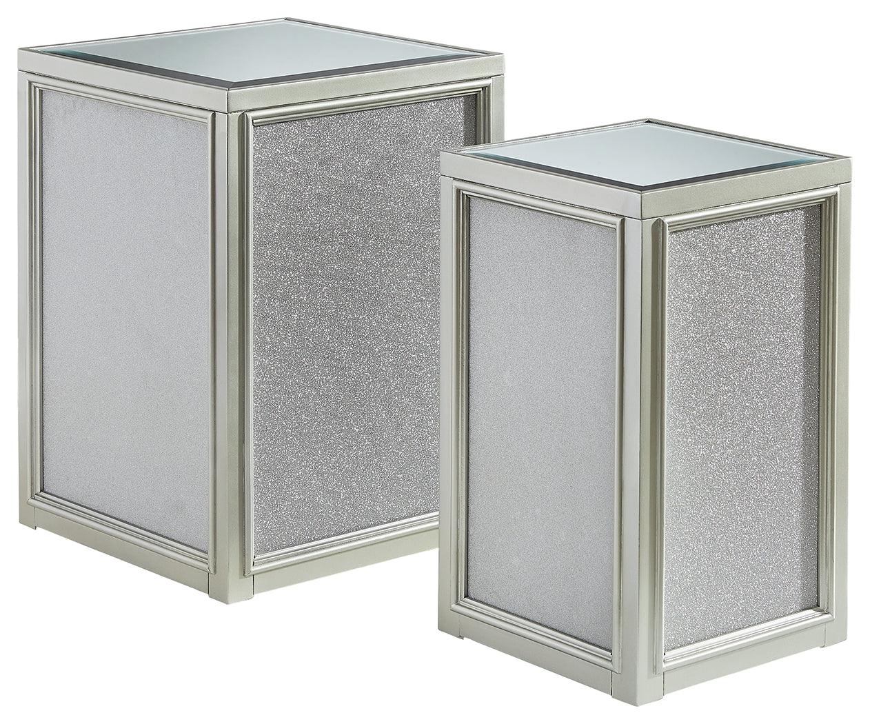 Traleena set of 2 nesting end tables displayed together