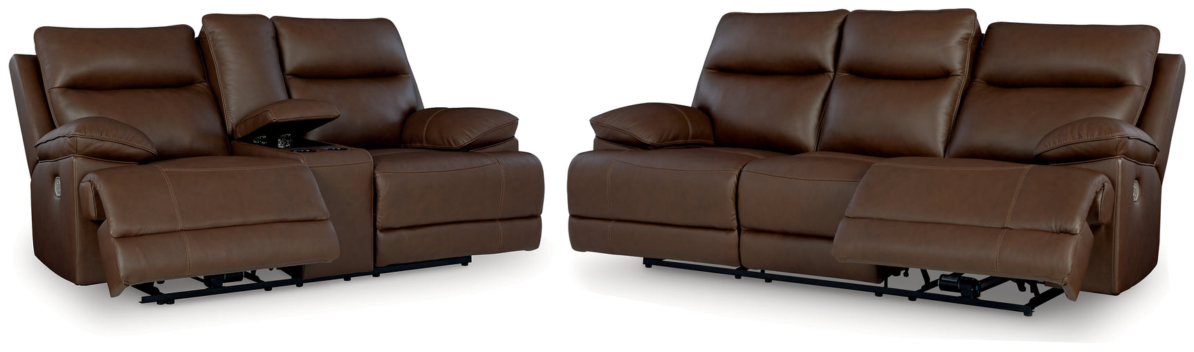 VonRyan Tobacco Sofa and Loveseat