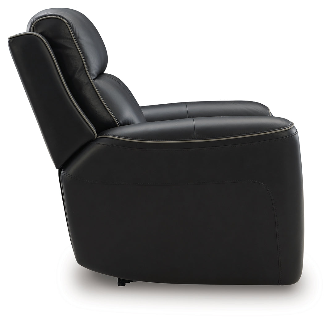 5Z-Comfort Onyx Power Recliner side profile