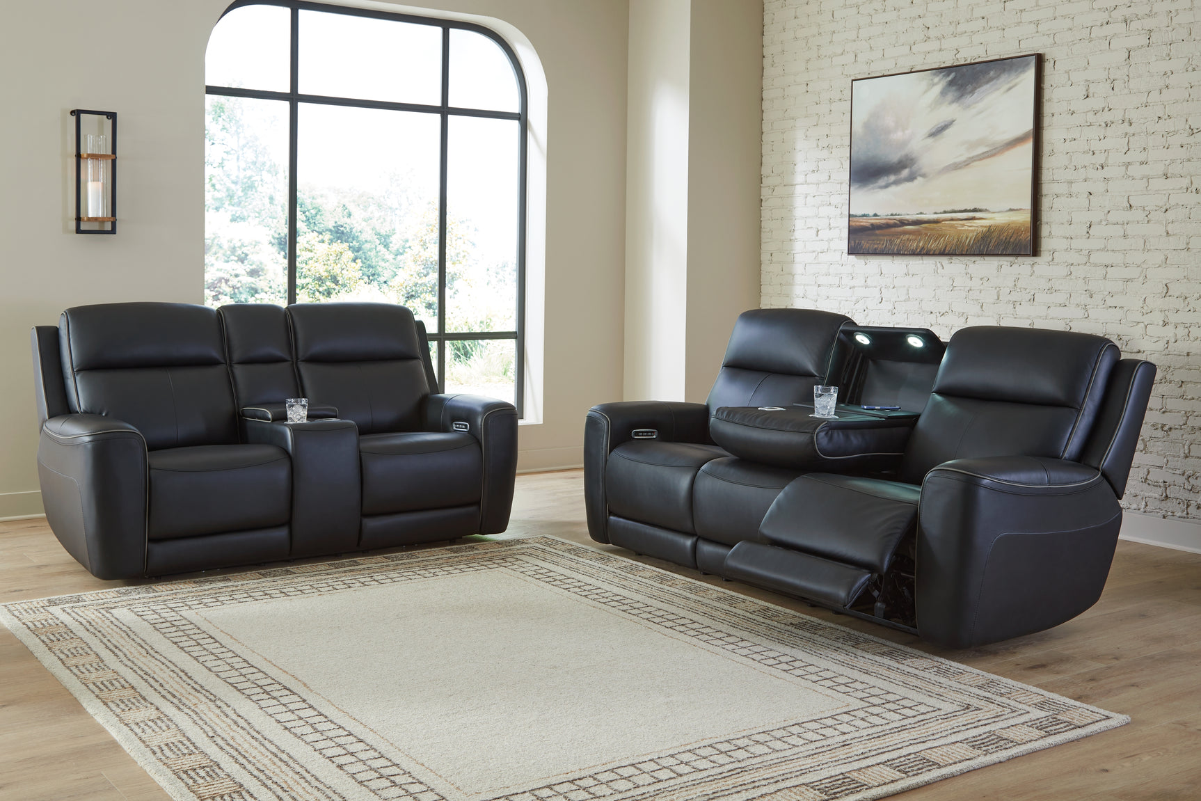 5Z-Comfort Onyx Sofa and Loveseat