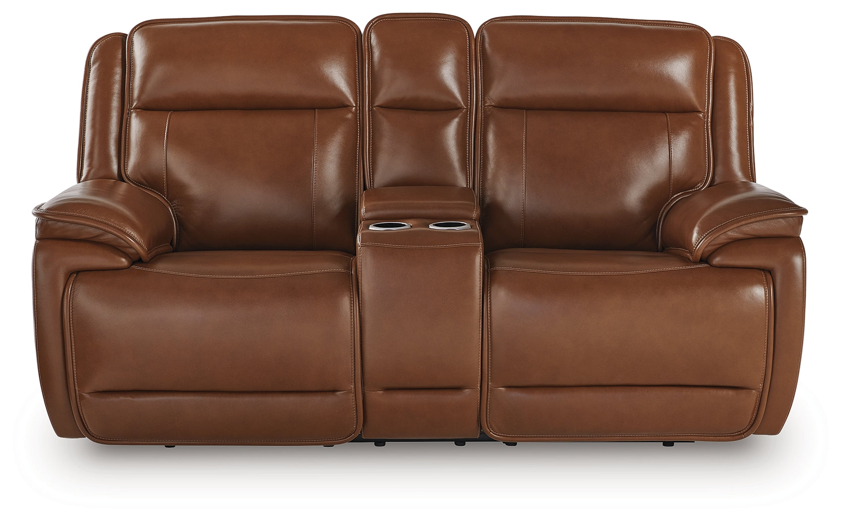 Frontal view showing Easy View adjustable headrest