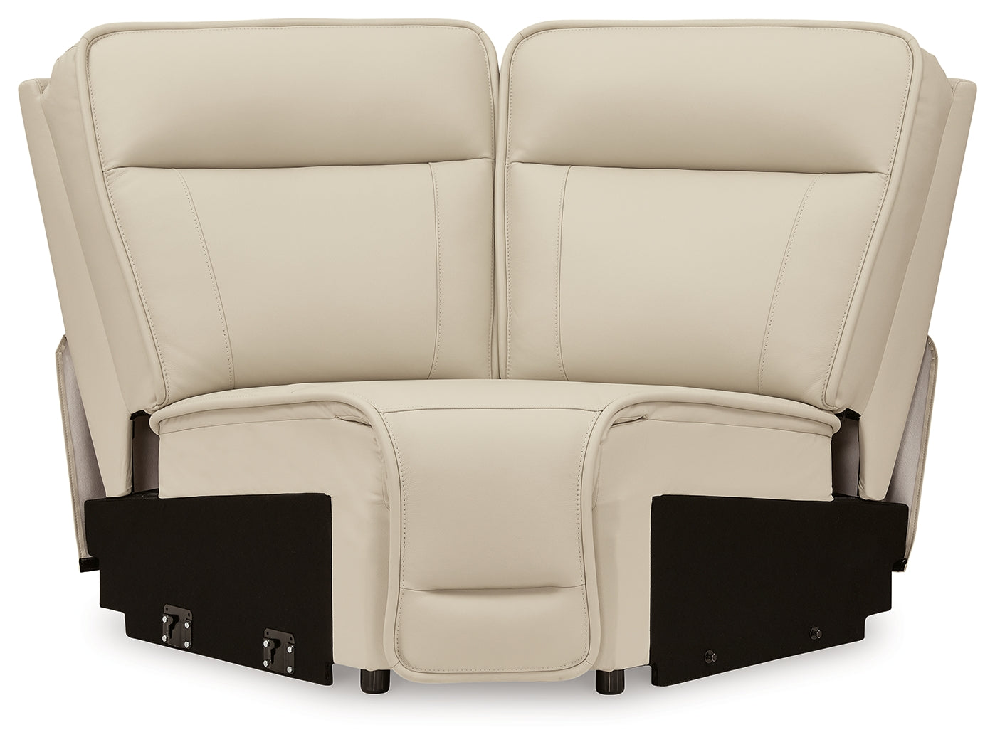 Sectional seating showing wedge piece