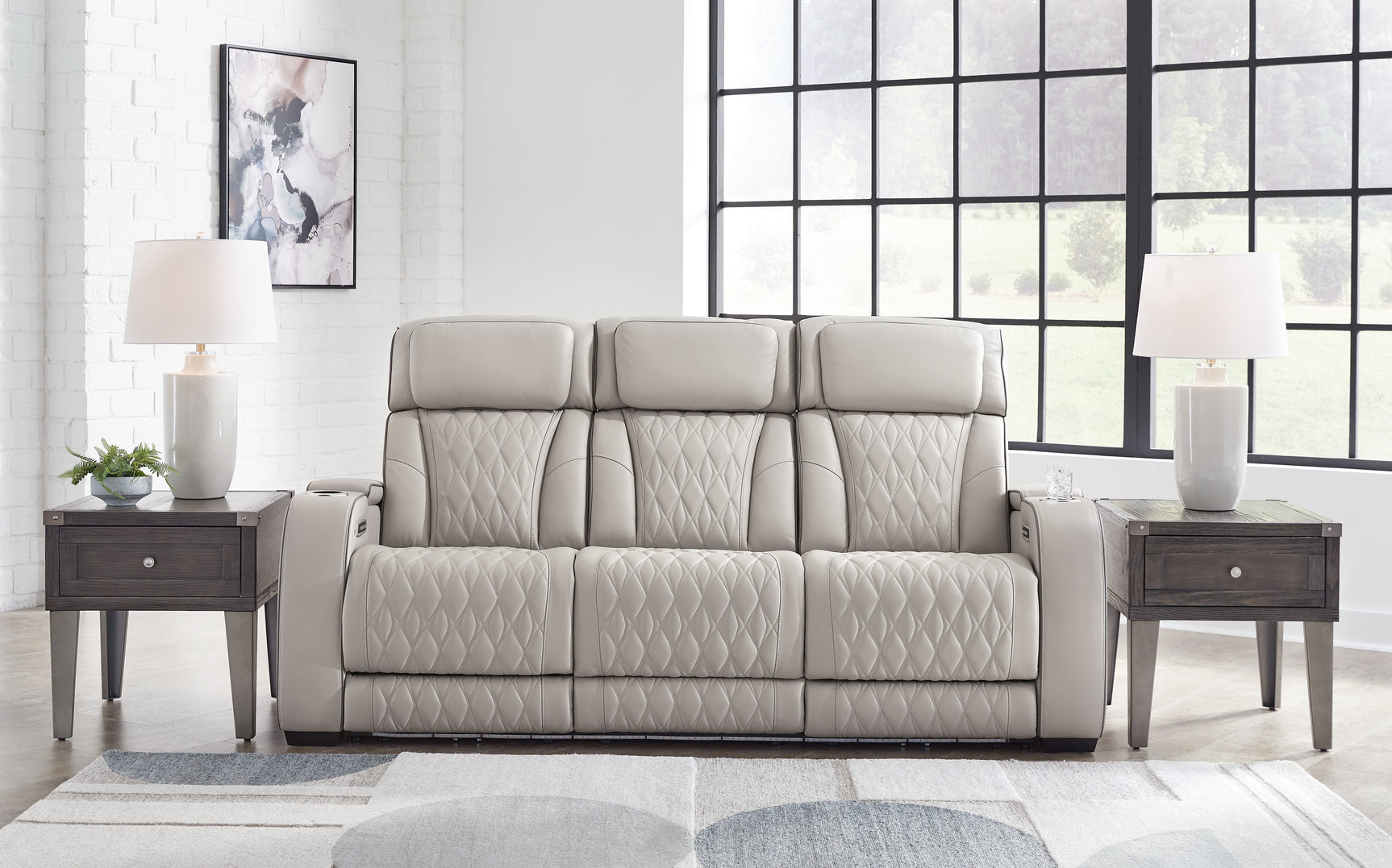 Boyington Gray Sofa, Loveseat and Recliner