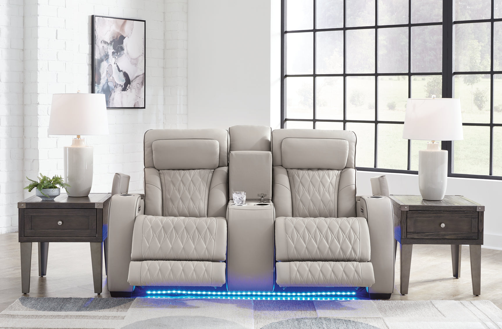 Boyington Gray Sofa, Loveseat and Recliner