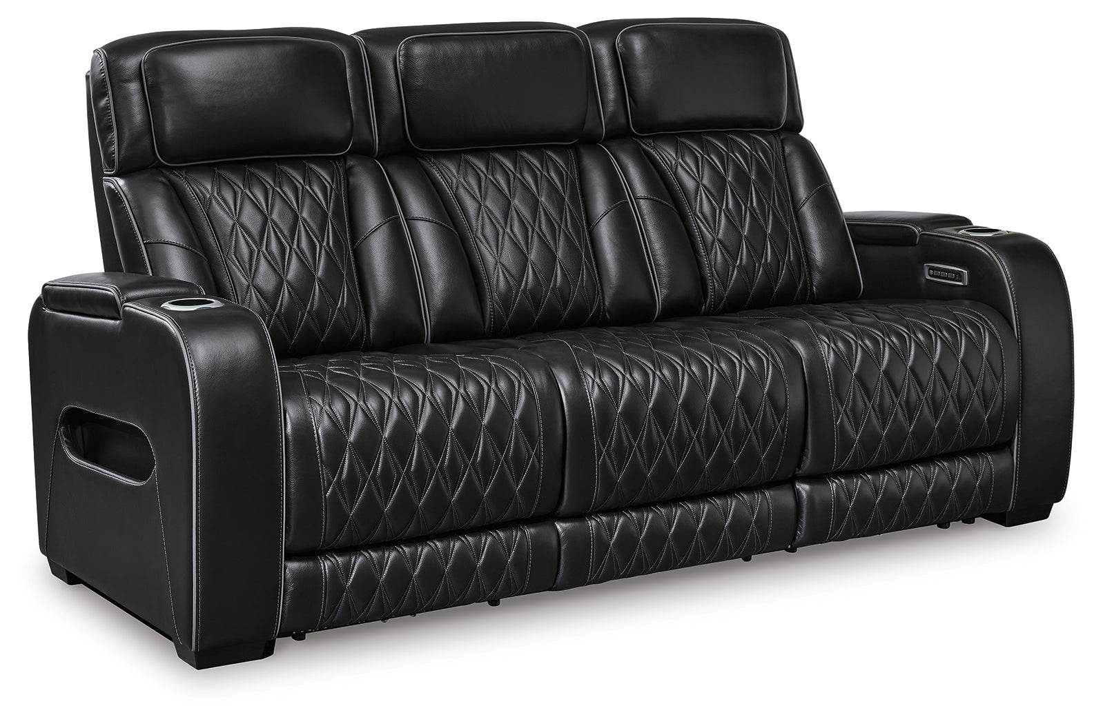 Boyington Sofa close-up of diamond-stitched upholstery