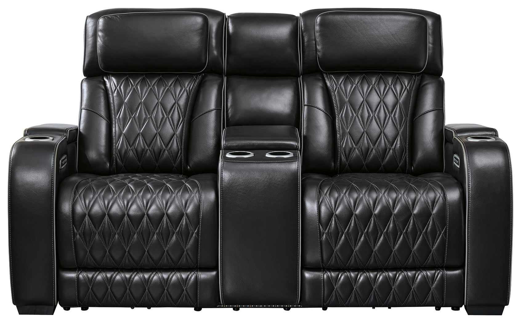 Boyington Loveseat angled rear view
