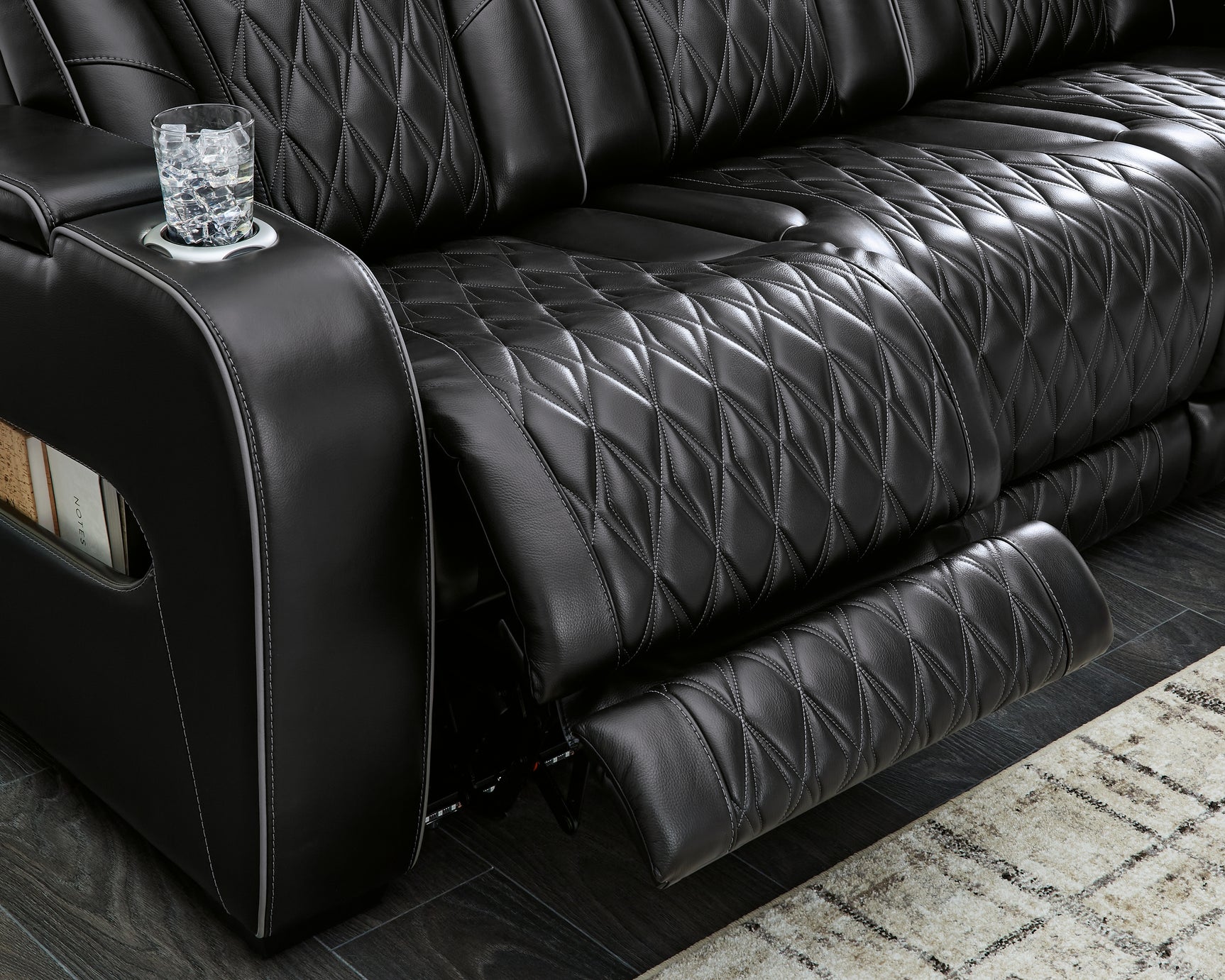 Boyington Black Power Reclining Sofa, Loveseat, and Recliner set