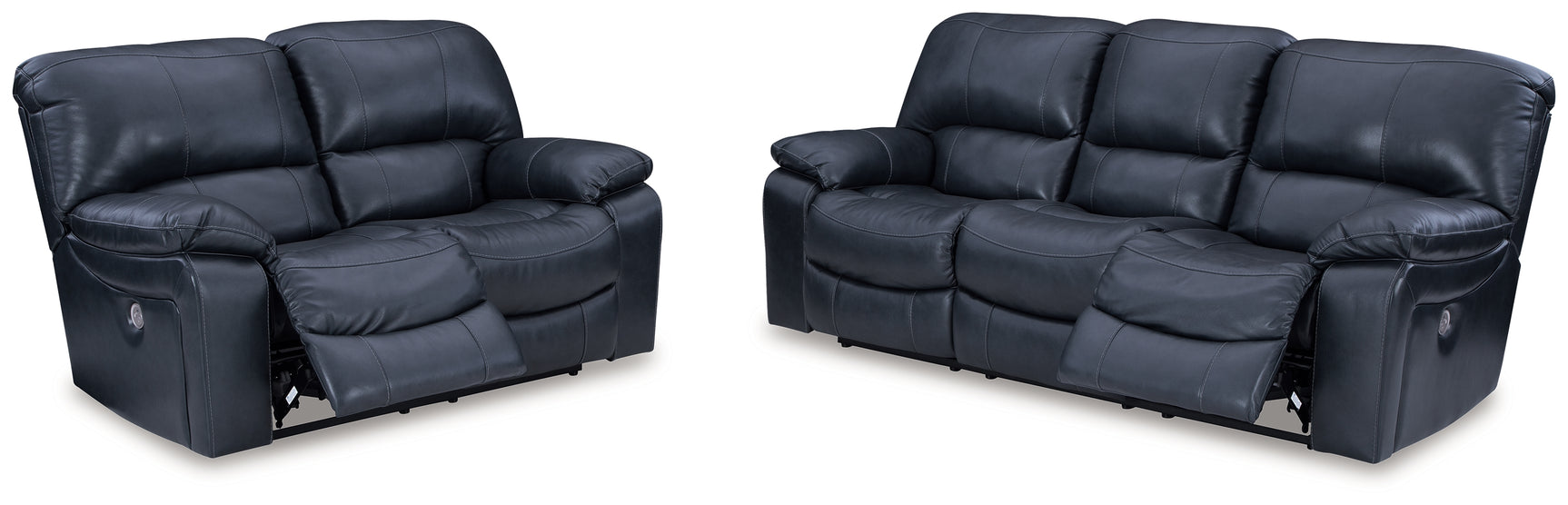 Leesworth Ocean reclining sofa, loveseat, and recliner set