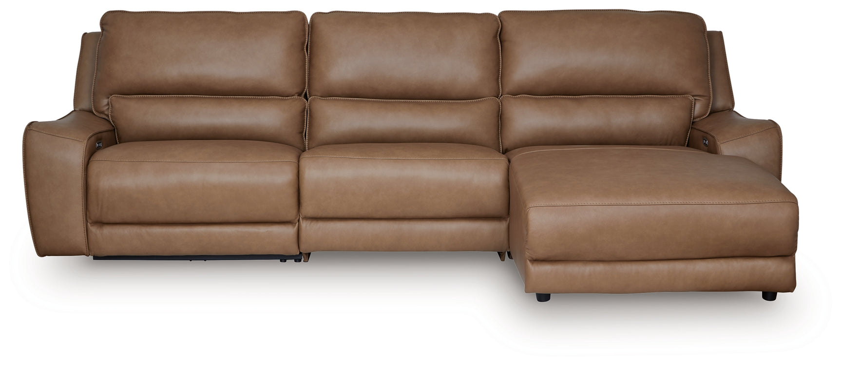 DeepWakes recliner showing armrest and leather upholstery