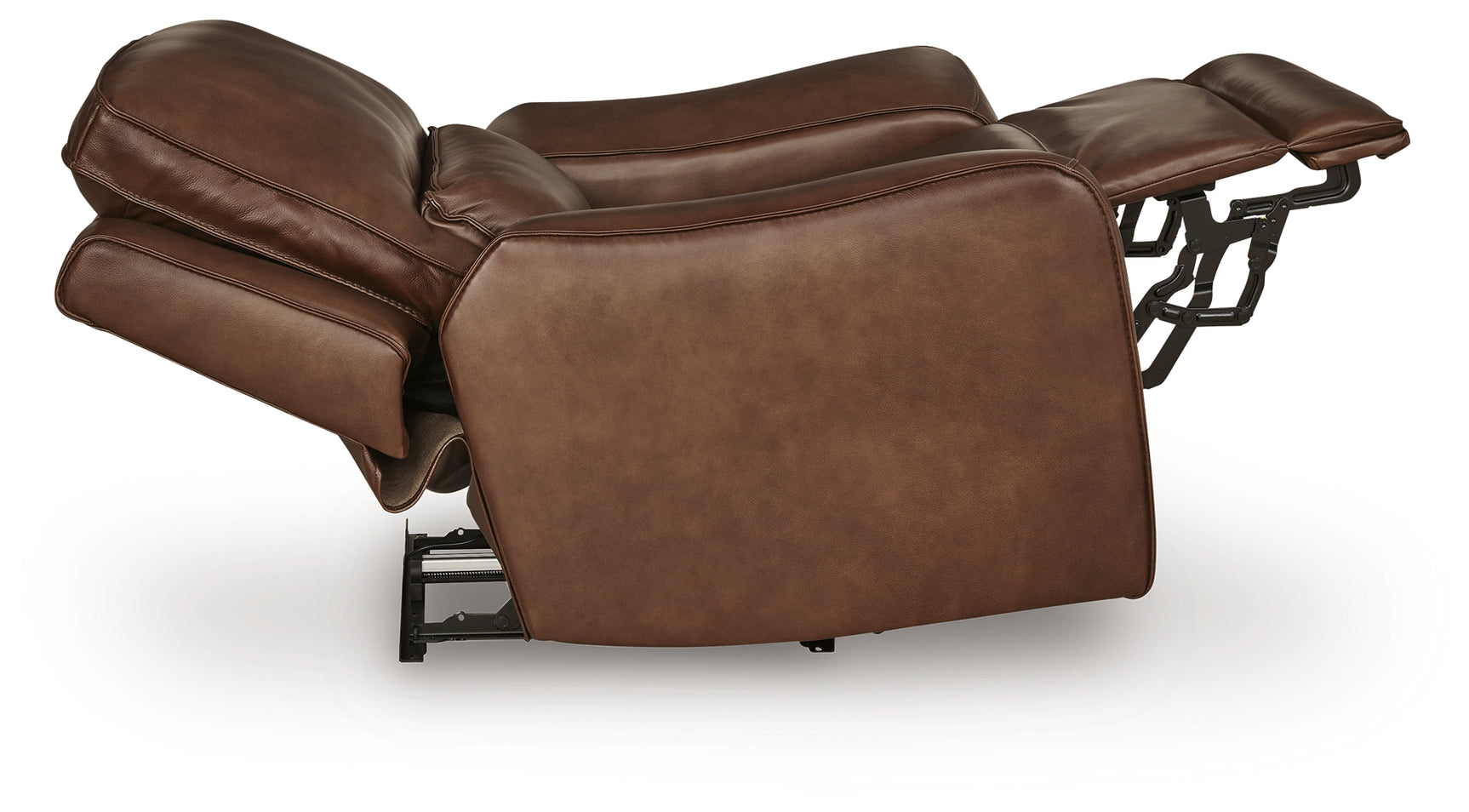 Side reclined view of DeepWakes Canyon Leather Power Recliner