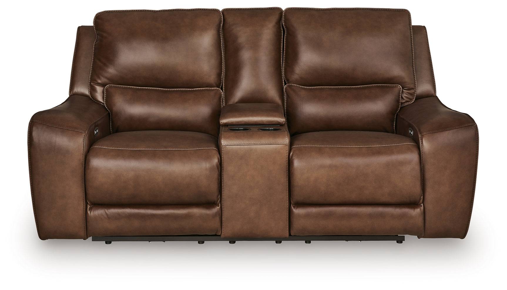DeepWakes Canyon Leather Loveseat head-on view