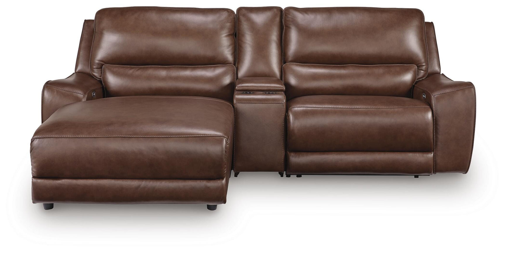 Left-arm facing power reclining chaise section