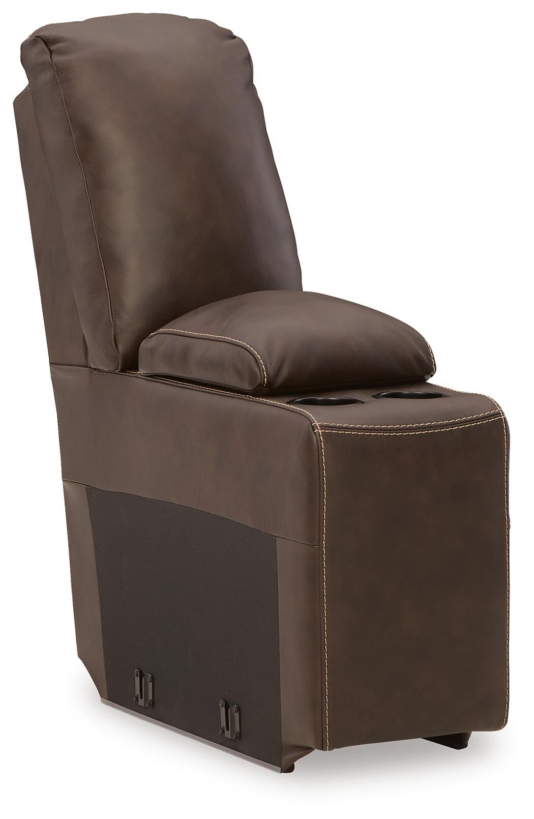 Dunleith Chocolate Leather 7-Piece Power Reclining Sectional - image 6