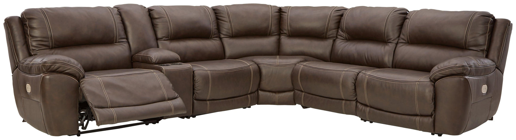 Power recliner with Easy View adjustable headrest