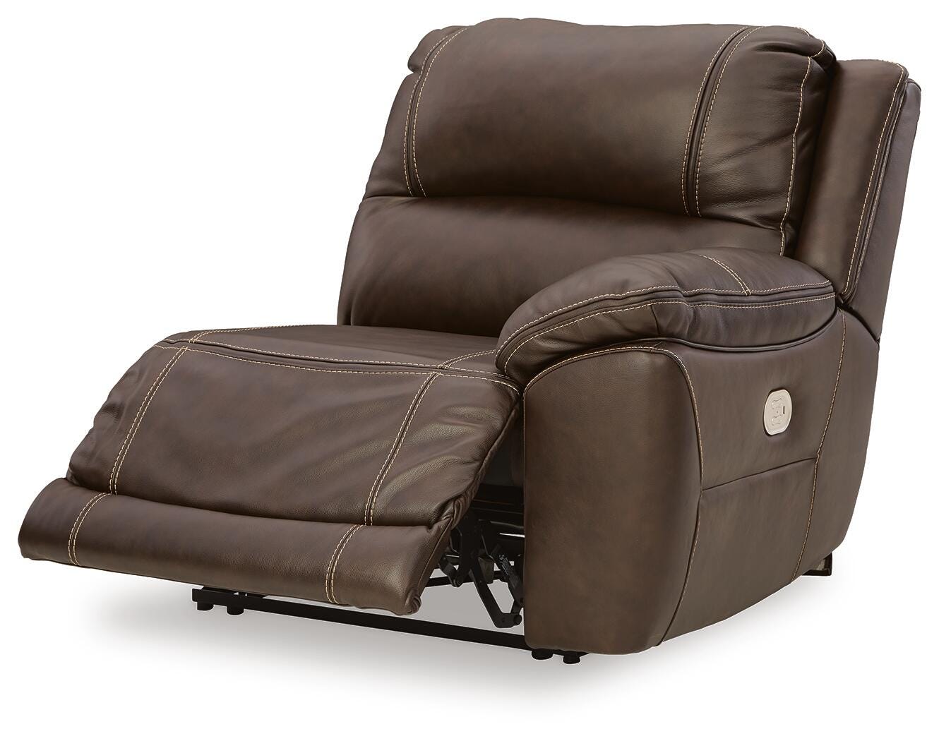 Dunleith Chocolate Leather 7-Piece Power Reclining Sectional - image 13